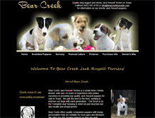 Tablet Screenshot of bearcreekrussells.com